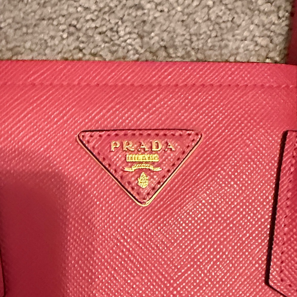 Pink Prada Staffiano Cuir in Tamaris (pink) Leather Tote - Picture 10 of 16